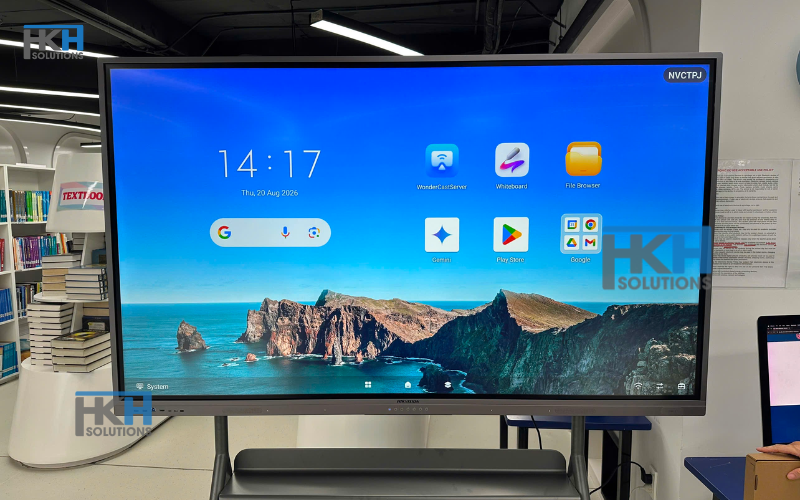 Triển khai lắp đặt 04 màn hình tương tác Hikvision 75 inch tại TAS – The American School