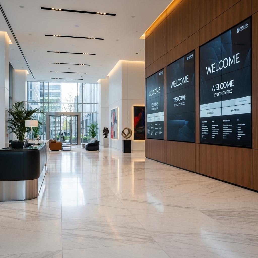 Hệ Thống Digital Signage Cho Tòa Nhà: Vì Sao Các Tòa Nhà Hiện Đại Đang Chuyển Đổi Sang Màn Hình Số?