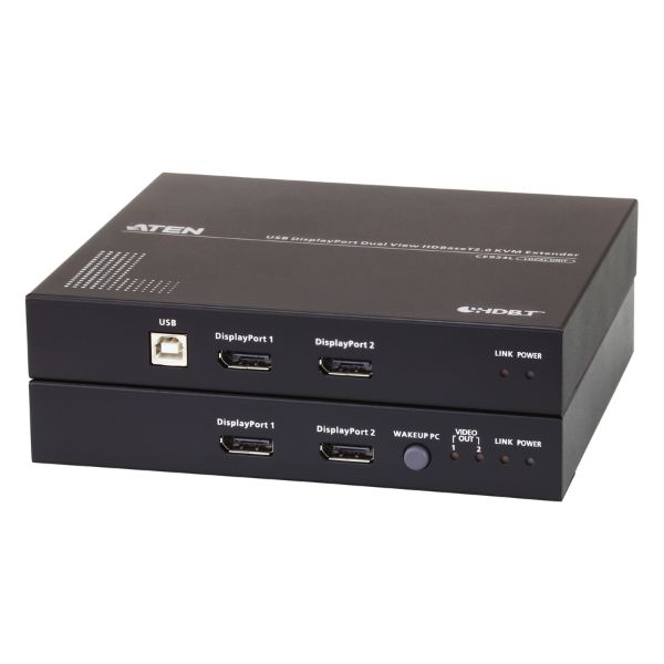 CE924-AT-G - Bộ chuyển mạch KVM USB DisplayPort Dual View HDBaseT2.0