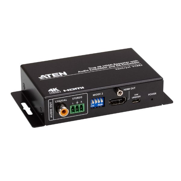 VC 882 ATEN - Bộ lặp HDMI 4K thực sự với bộ nhúng âm thanh và bộ khử nhúng