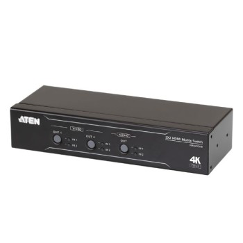 VM0202HB ATEN - Bộ chuyển mạch ma trận HDMI 4K thực 2 x 2 với bộ tách âm thanh.