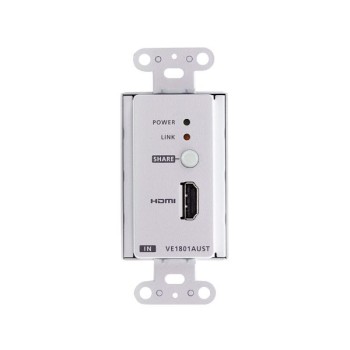 VE1801AUST ATEN - Máy phát HDMI HDBaseT-Lite với tấm tường US / PoH (PoH PD)