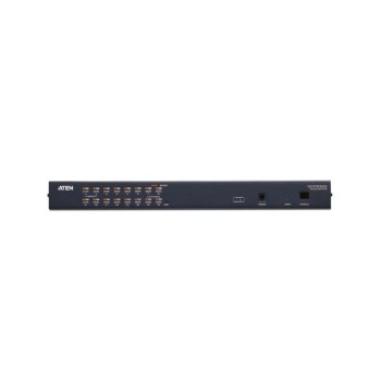 KH1516A-AX-G - Bộ chuyển mạch KVM 16 cổng Cat 5 có chức năng kết nối nối tiếp