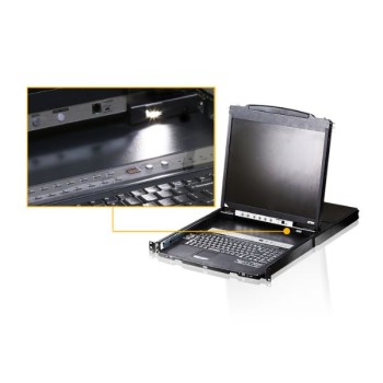 CL5816N-ATA-AG - Bộ chuyển mạch KVM LCD 16 cổng PS/2-USB VGA D.Rail. Bàn phím US.