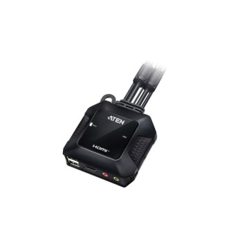 CS22H-AT - Bộ chuyển mạch KVM cáp HDMI 4K USB 2 cổng