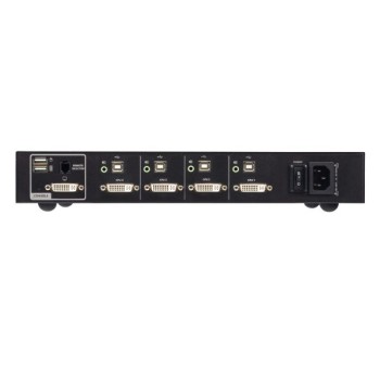 CS1184D4-AT-G - Bộ chuyển mạch KVM bảo mật 4P USB DVI màn hình đơn PP4