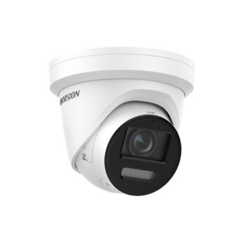 DS-2CD2387G2-LSU/SL - Camera mạng dạng Turret cố định 8 MP ColorVu, tích hợp đèn chớp và cảnh báo âm thanh