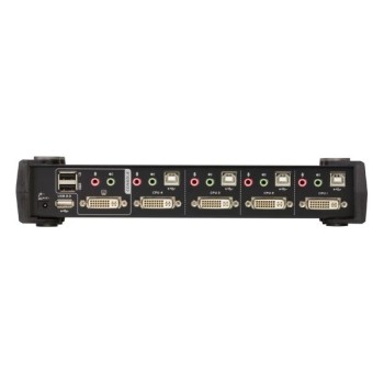 CS1784A-AT-G - Bộ chuyển đổi USB DVI 4 cổng, kết nối kép/âm thanh KVMP