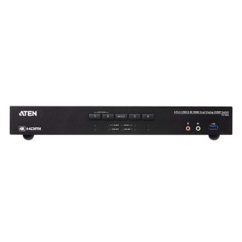 CS1844-AT-G - Bộ chuyển đổi 4 cổng USB 3.0, HDMI 4K, hỗ trợ KVMP và phần mềm.