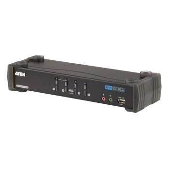 CS1784A-AT-G - Bộ chuyển đổi USB DVI 4 cổng, kết nối kép/âm thanh KVMP