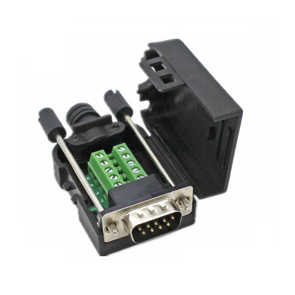 HY-FCGCKT - Đầu nối nam không hàn DB9 hai hàng 9 chân RS232/485 HUAIN